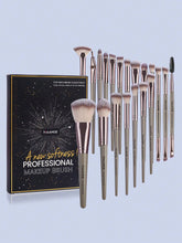 SheIn Mang Professional Makeup Brush Set 20 Pieces - Champagne