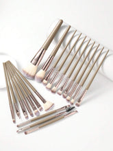 SheIn Maange Professional Makeup Brush Set 20 Pieces - Beige