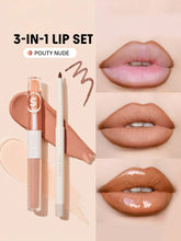 Sheglam Soft 90 s Glam 3 in 1 Lip Liner And Lip Duo Pouty Nude