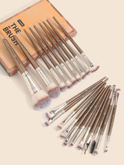 SheIn MANGE The Brush Professional Makeup Brush Set 20 Pieces - Champagne