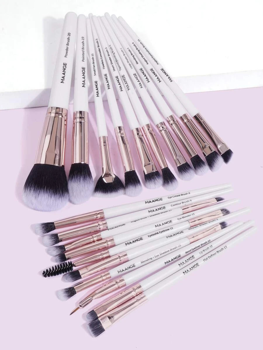 SheIn 20-piece white brush set