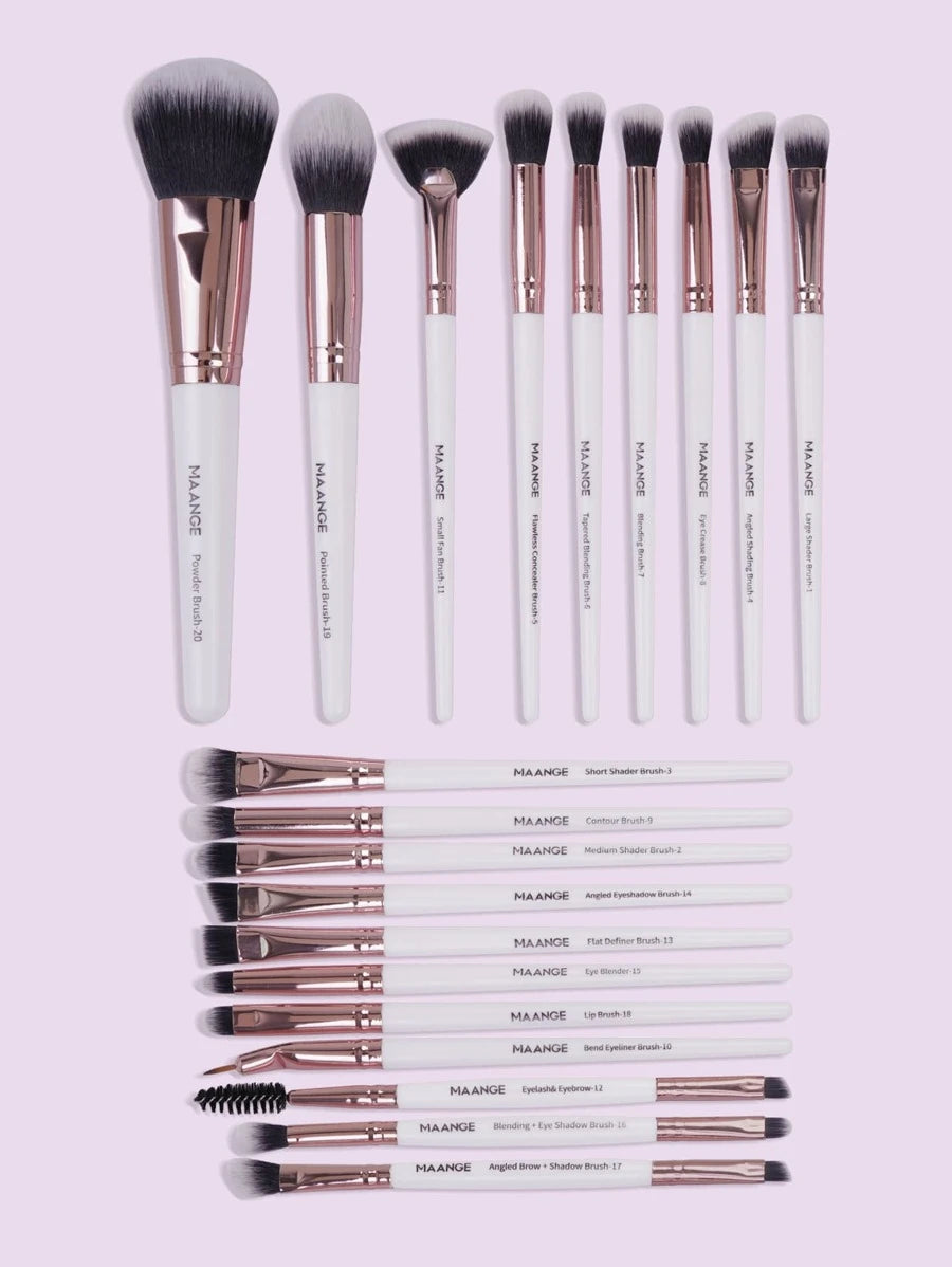 SheIn 20-piece white brush set
