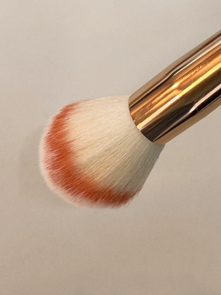 SheIn Makeup Brush Set 13 face and eye brushes and a beauty sponge in a storage bag