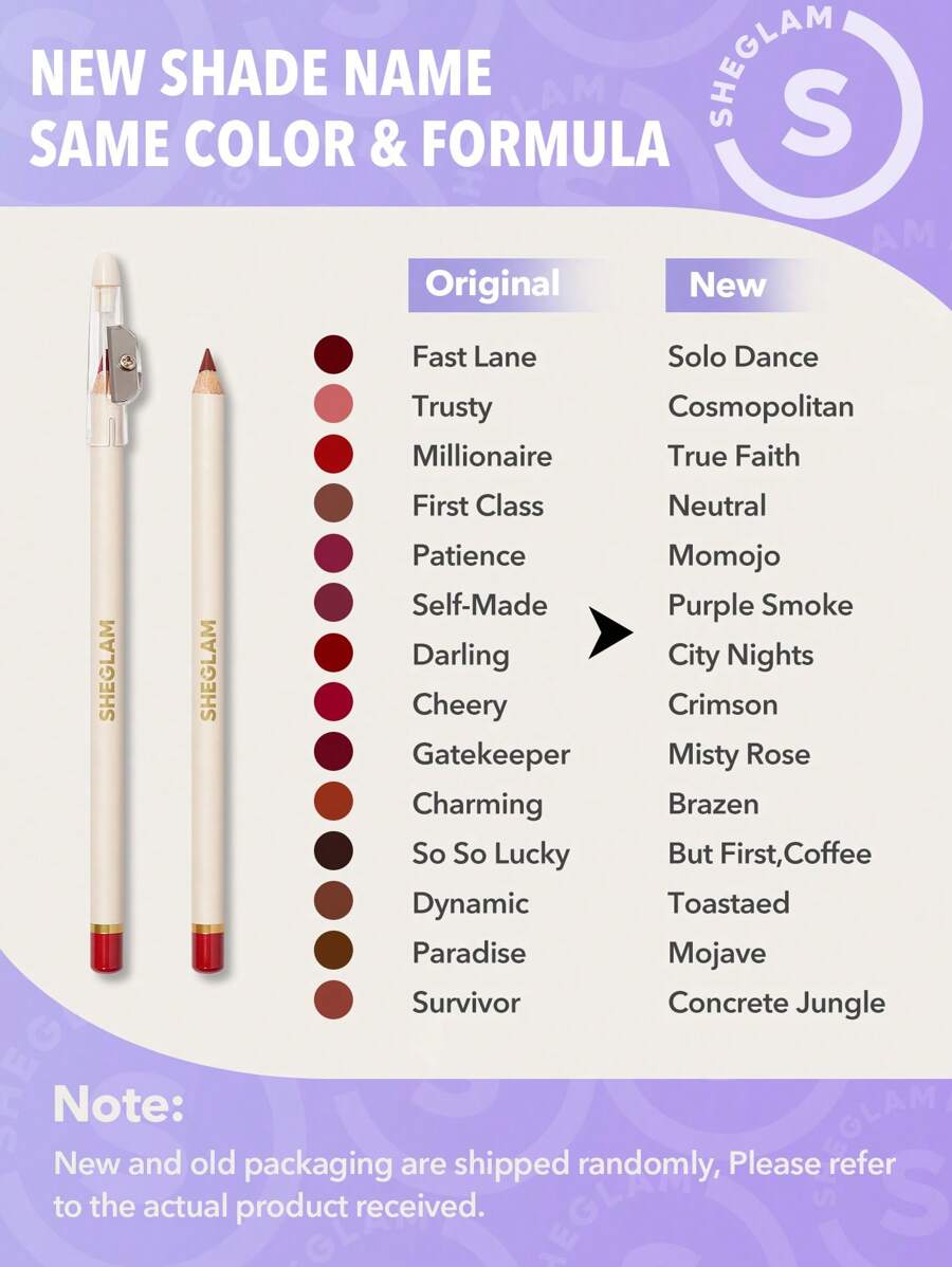  Sheglam lip facts lip liner Lip 