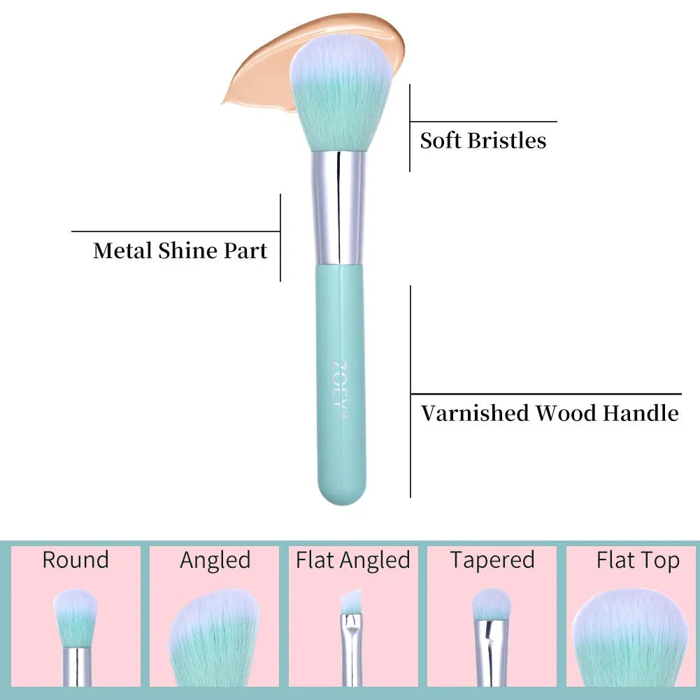 Zoe's Essential Brush Set consists of 5 pieces - Lubna