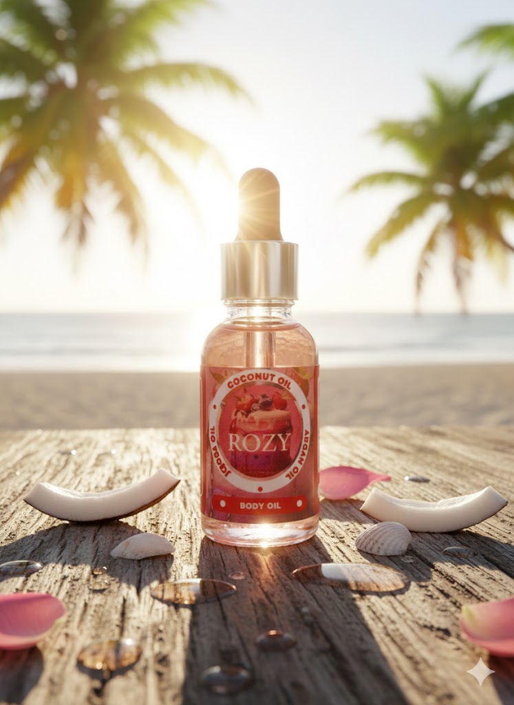 Rozy Body oil strawberry cake